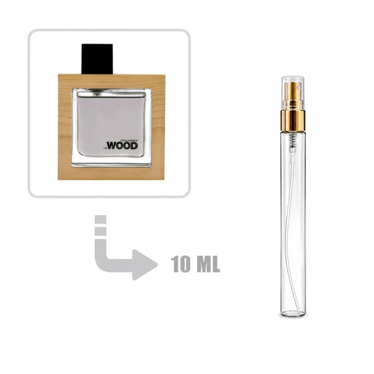 دکانت عطر ادکلن دسکوارد2 هی وود قهوه ای 10 میلی اصلی| DSQUARED² – He Wood