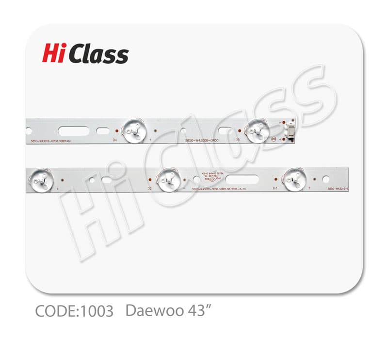بک لایت تلویزیون دوو 43 اینچ مدل Dle-43g3000-dpb — تصویر ۲