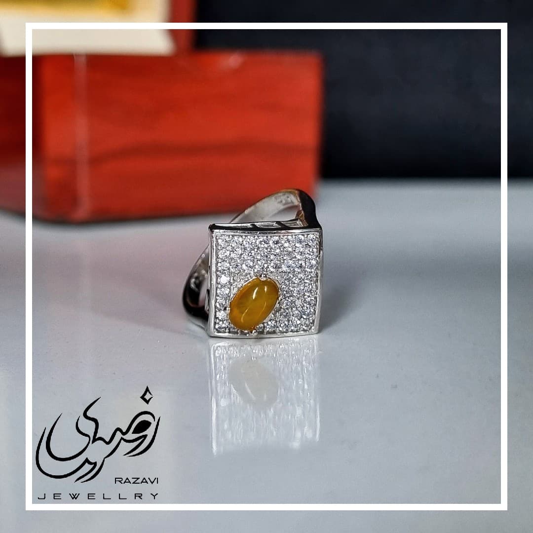 انگشتر زنانه نقره شرف الشمس طرح منظومه کد 194