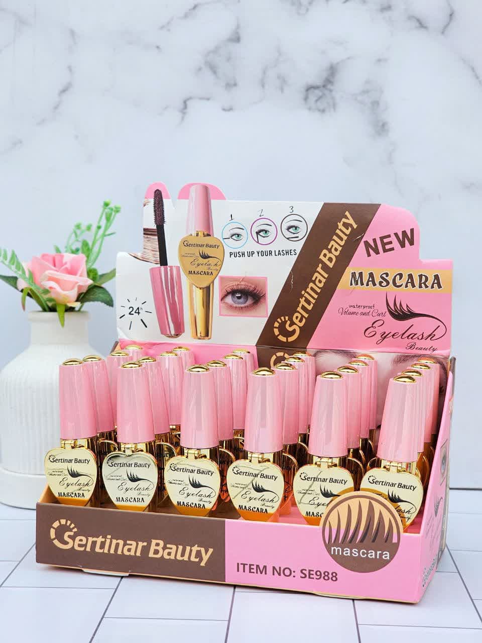 ریمل قهوه ای آیینه دار ضد آب سرتینار بیوتی Sertinar Beauty 2 — تصویر ۲
