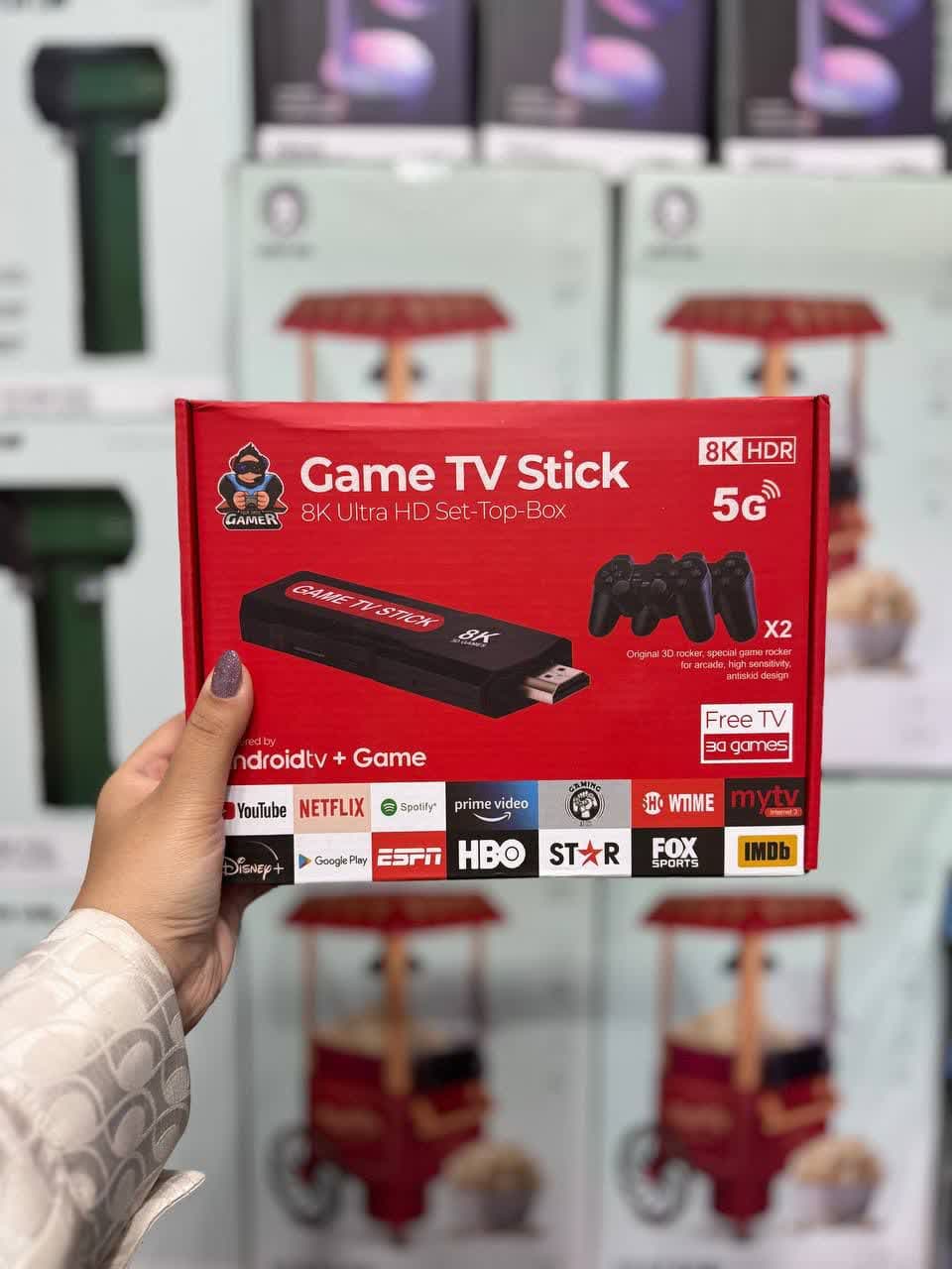 کنسول بازی و اندروید باکس GAME TV STICK 8K ULTRA HD اورجینال وارداتی