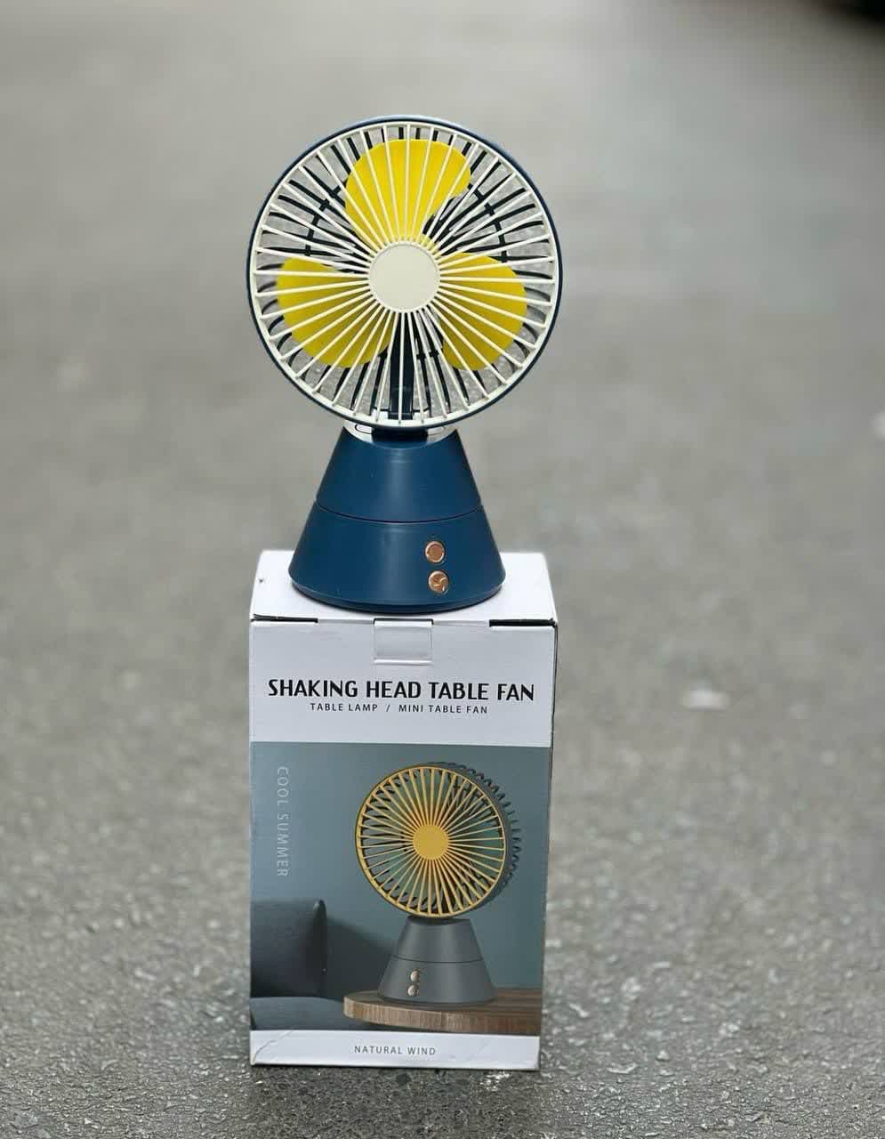 پنکه مینی رومیزی قابل حمل SHAKING HEAD TABLE FAN NO.BJJ708 — تصویر ۲