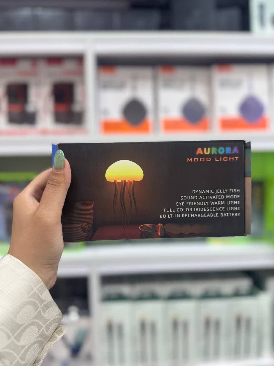 چراغ خواب عروس دریایی متحرک اورجینال وارداتی AURORA MOODLIGHT