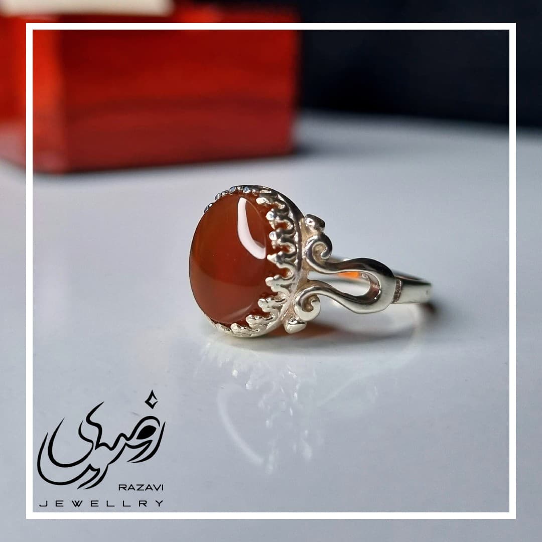 انگشتر زنانه نقره شرف الشمس یمنی طرح مائده کد 162