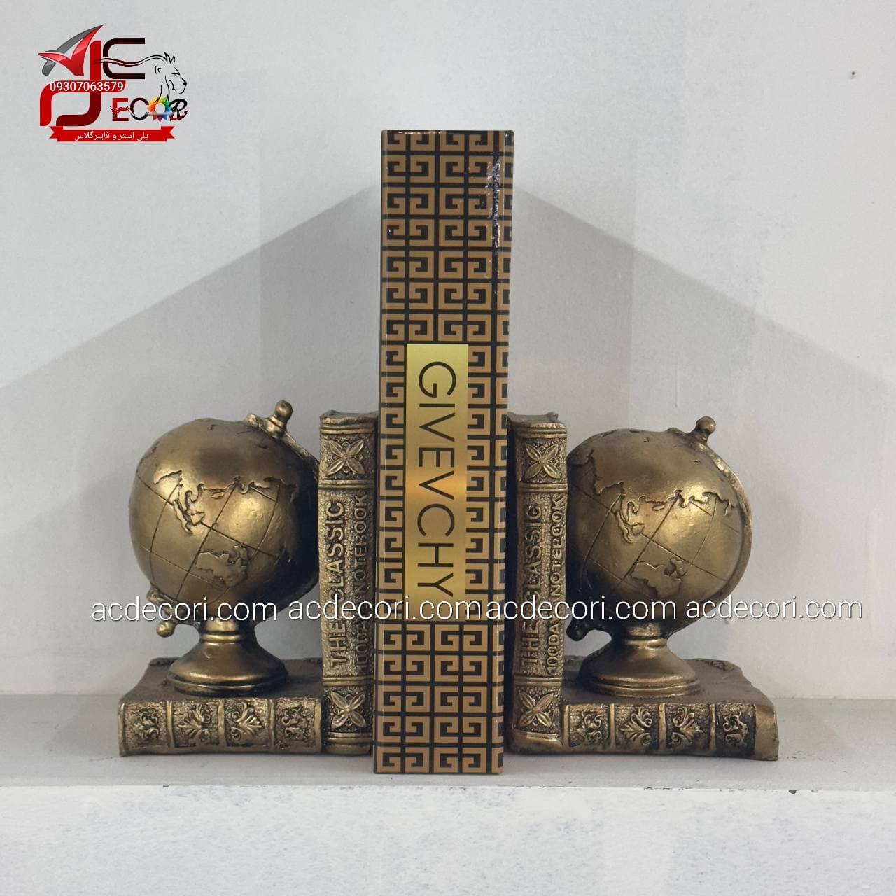 دکوری رومیزی هلدرکتاب(جاکتابی) کره زمین