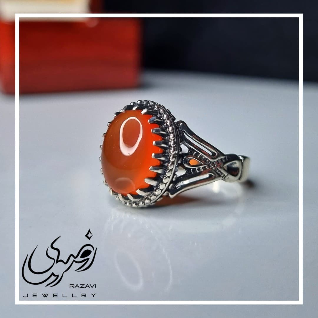 انگشتر زنانه نقره شرف الشمس طرح سردار کد 159