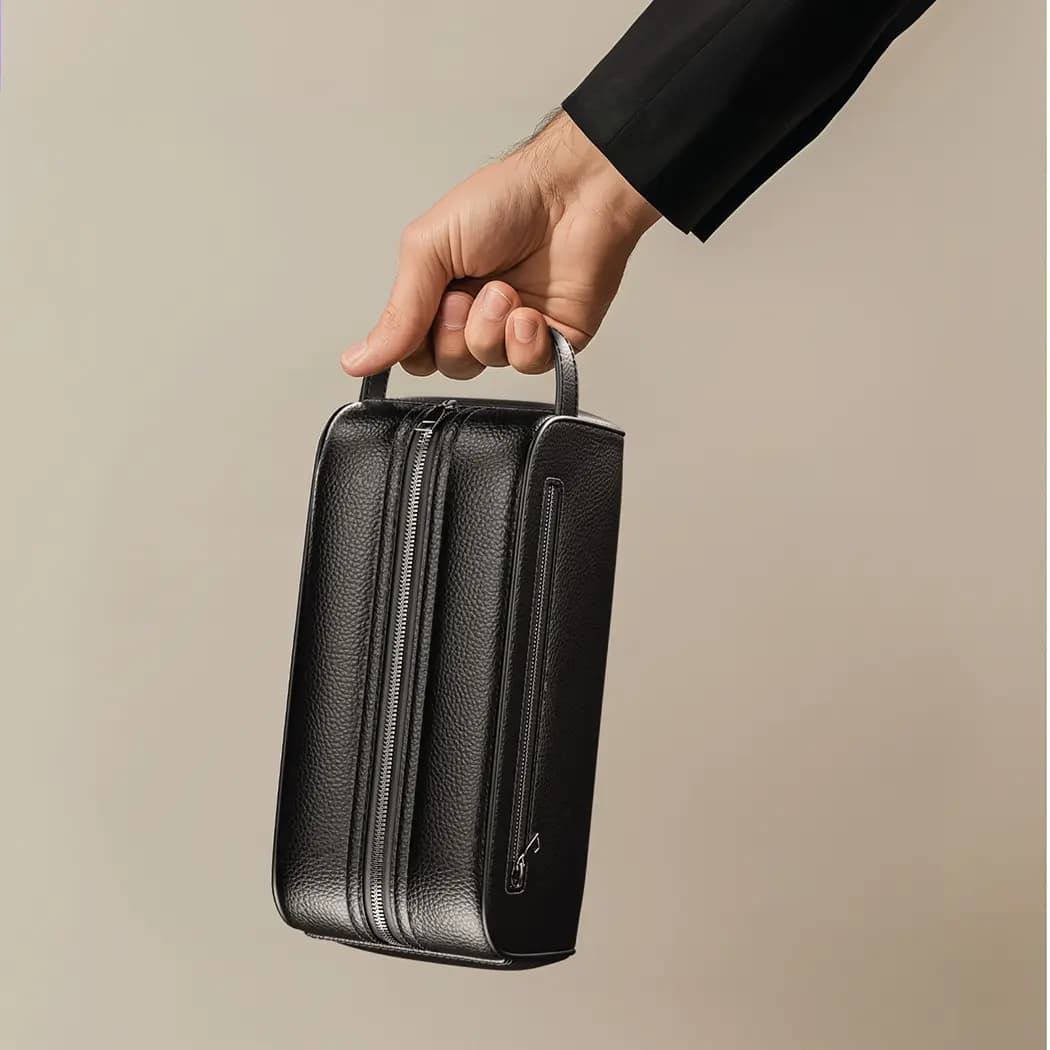کیف لوازم جانبی چرمی Lakeshore Clutch مدل GNLAKCLBAG گرین لاین Green Lion Lakeshore Clutch Bag — تصویر ۴