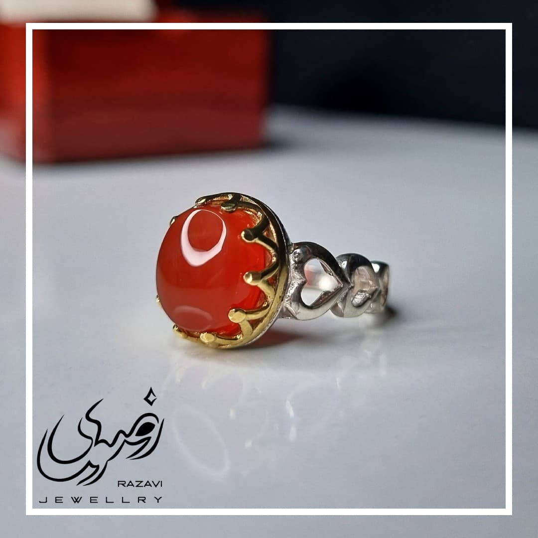 انگشتر زنانه نقره شرف الشمس طرح سه قلب کد 153