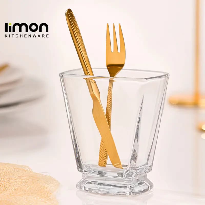 جا کاردی ایستاده شیشه ای لیمون کد 2435