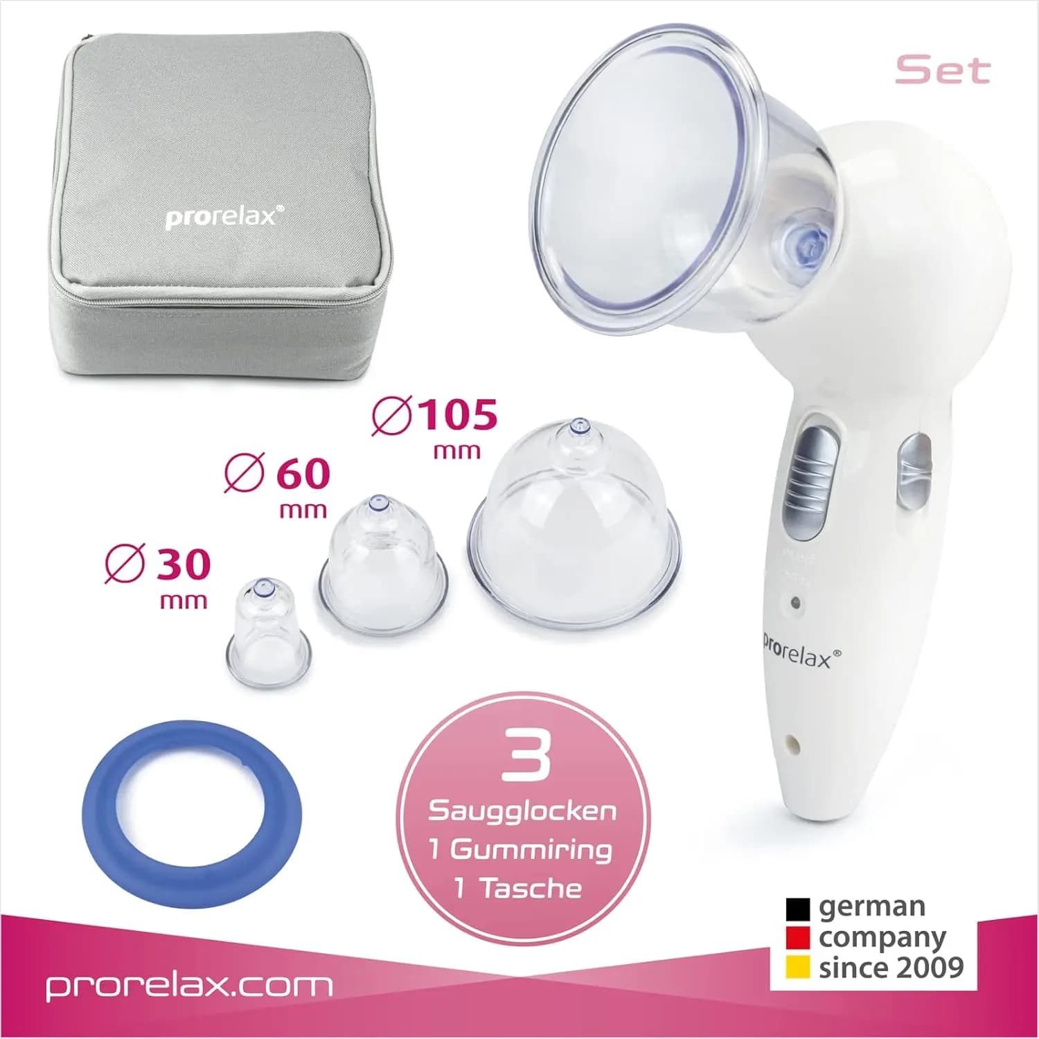 ماساژور وکیوم ضد سلولیت(بادکش) پروریلکس آلمان prorelax — تصویر ۷