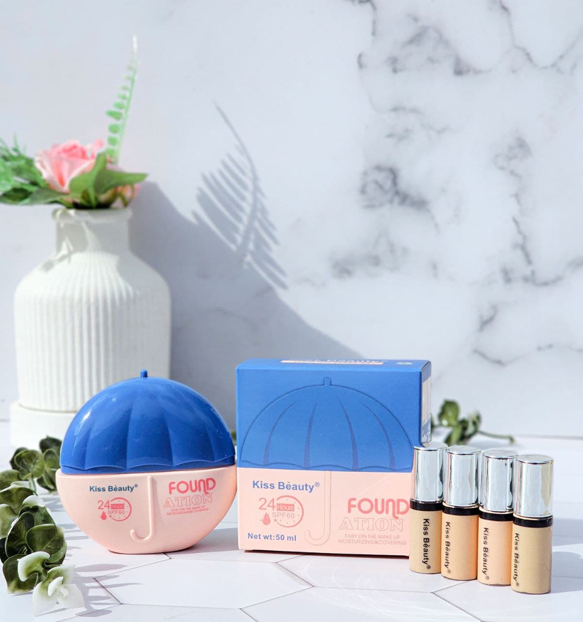 کرم پودر آبرسان مدل Umbrella با SPF60 و ماندگاری 24 ساعته