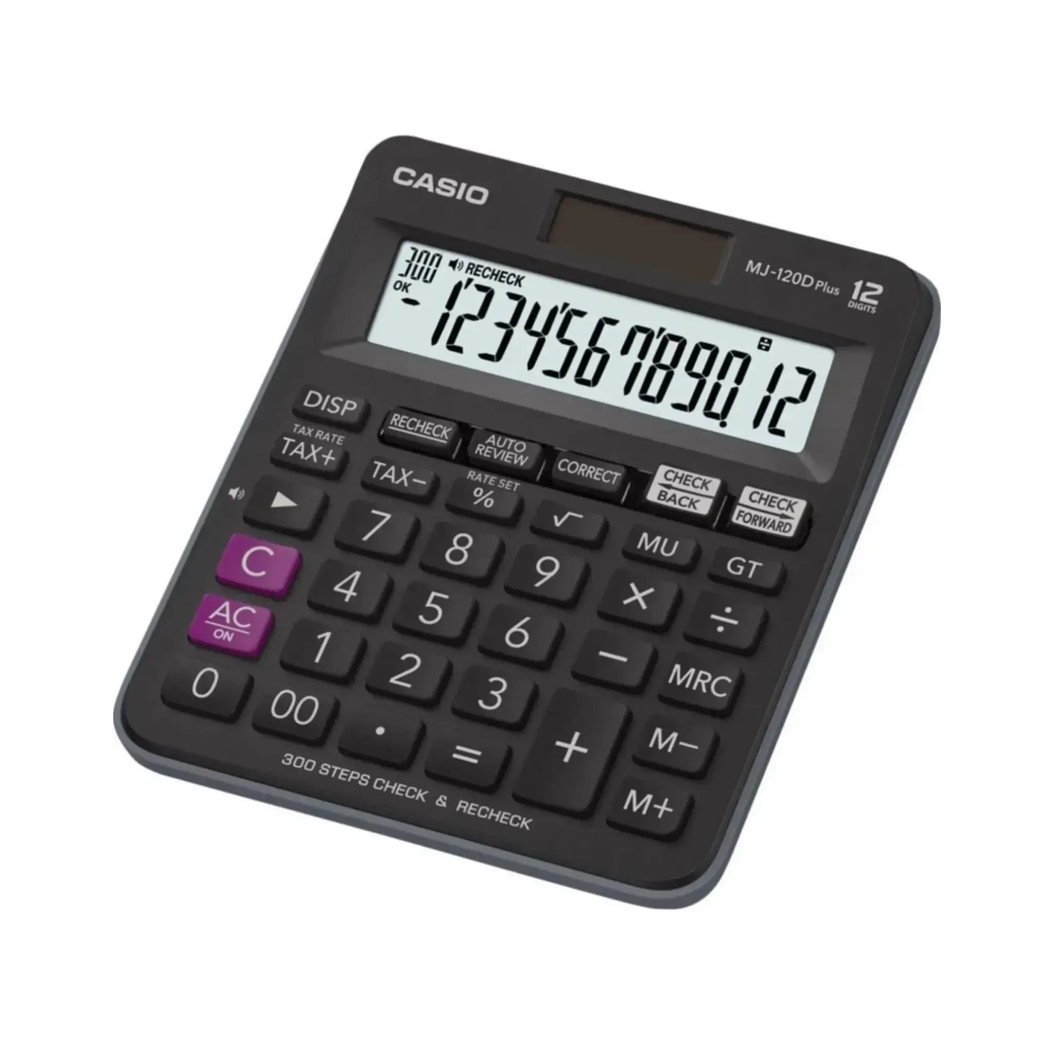 ماشین حساب 12 رقم کاسیو مدل MJ-120D Plus