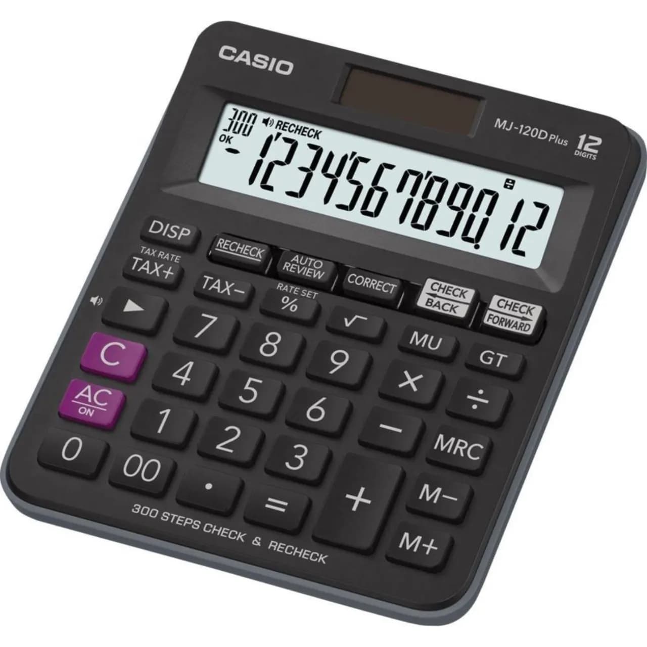 ماشین حساب 12 رقم کاسیو مدل MJ-120D Plus — تصویر ۳