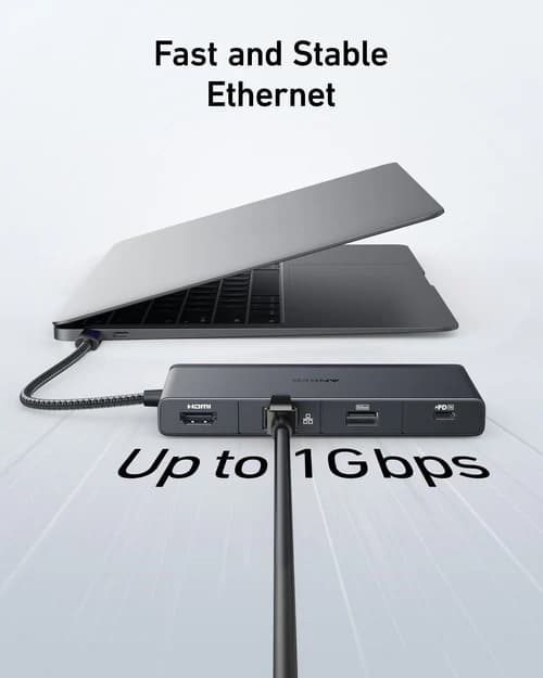 هاب 9 پورت نسل پنجم انکر Anker 552 USB-C Hub 9-in-1 مدل A8373 — تصویر ۳
