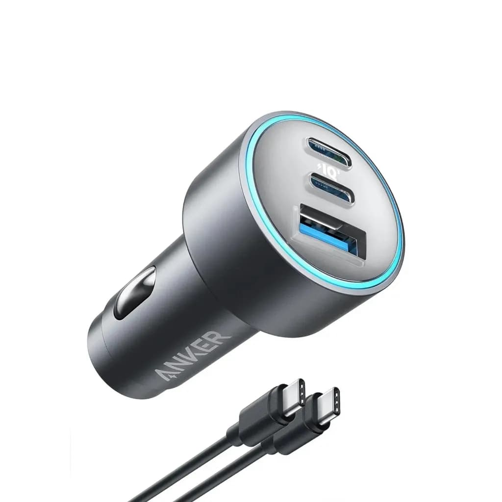 شارژر فندکی انکر 67 وات همراه با کابل تایپ سی Anker 535 Car Charger (67W) مدل B2731