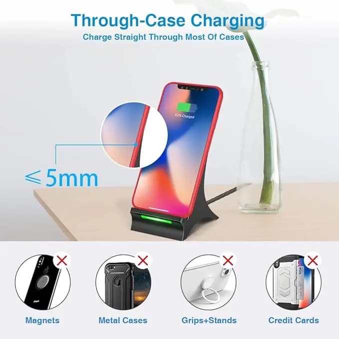 شارژر وایرلس فن دار فست شارژ نوویت NOVETE مدل sgnv001ab — تصویر ۷