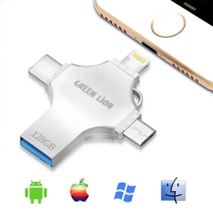 فلش درایو 4 در 1 گرین Green 4-in-1 USB Flash 128GB — تصویر ۴