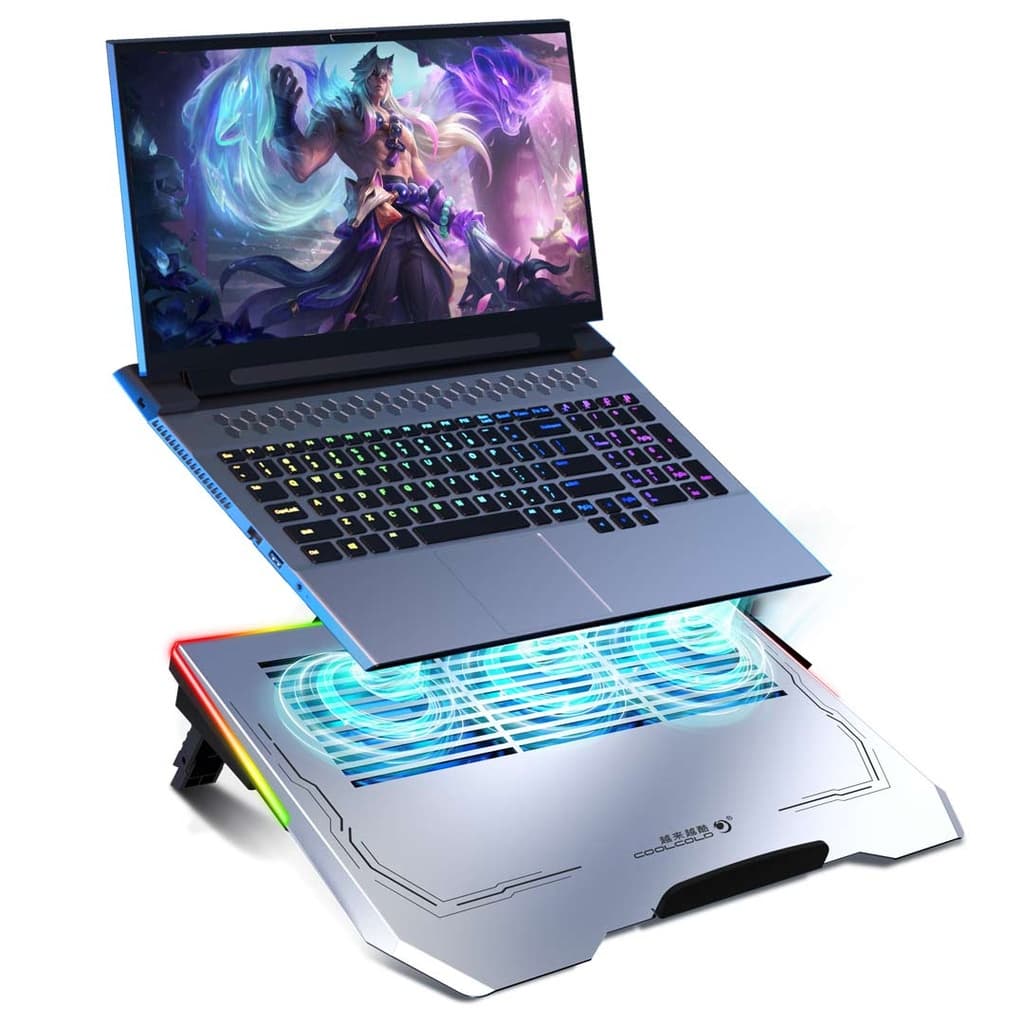 کول پد پرودو مدل PDX117 ا Porodo Gaming Al RGB Laptop Cooling Fan — تصویر ۳
