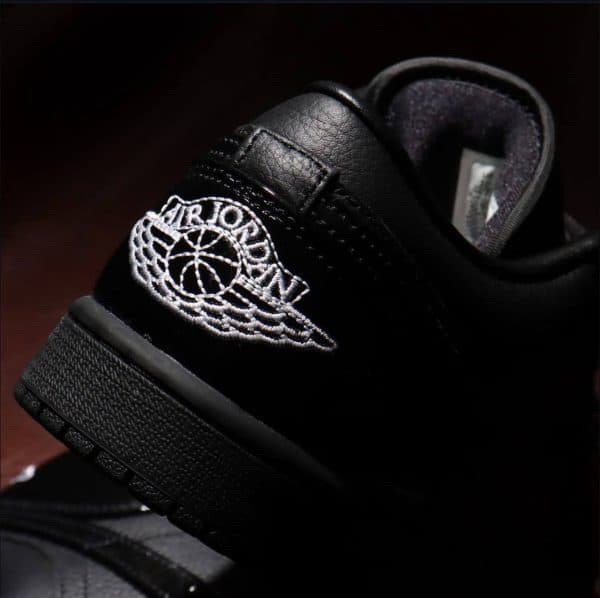 نایک ایرجردن وان اس ای چرم فول مشکی Air Jordan 1 Low SE Shoes Low-top — تصویر ۴