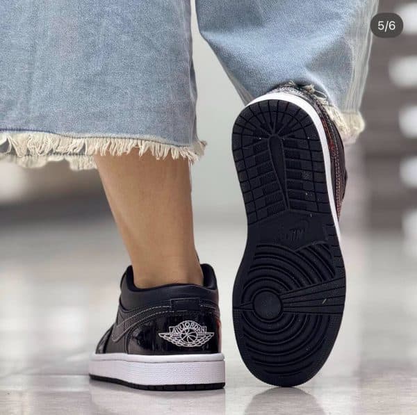 نایک ایرجردن وان آل استار مشکی سفید nike air jordan 1 low all star 2021 black white — تصویر ۵