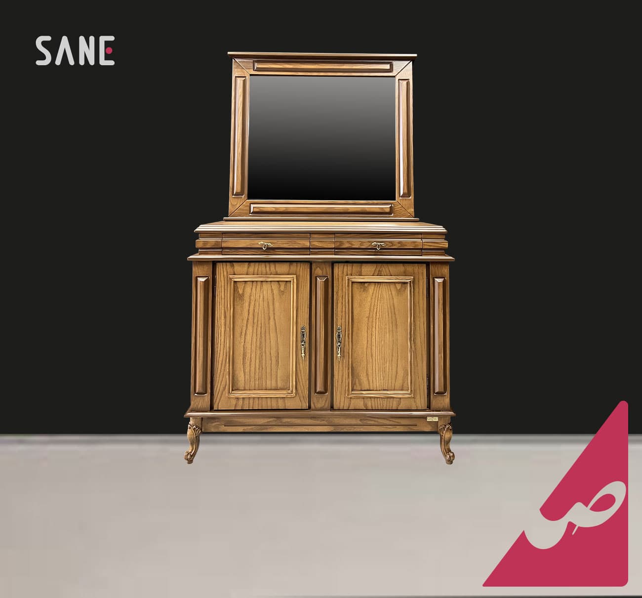 آینه و کنسول چوبی مدل لاوین کد 52335