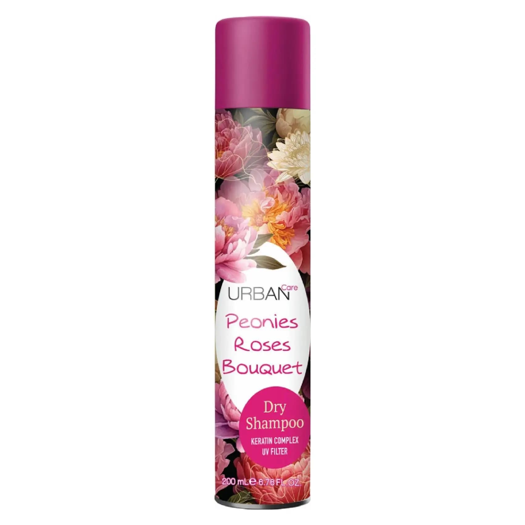 شامپو خشک اوربان اوربن کر Urban Care مدل Peonies Roses Bouquet حجم 200 میل