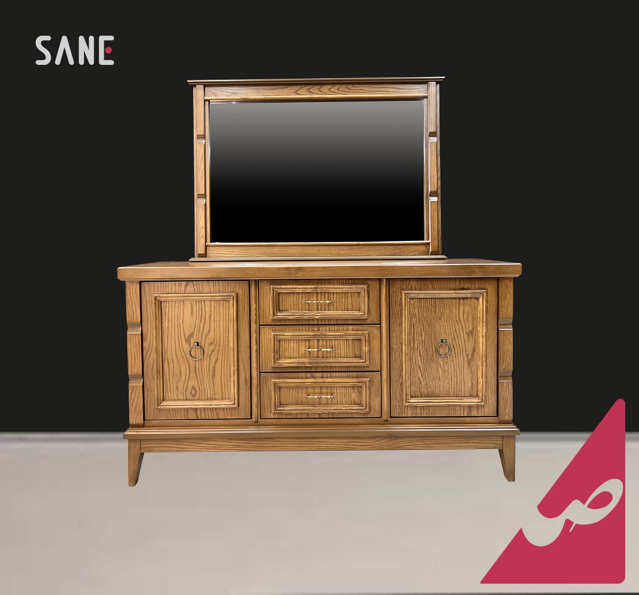 آینه و کنسول چوبی صانع کد 52343