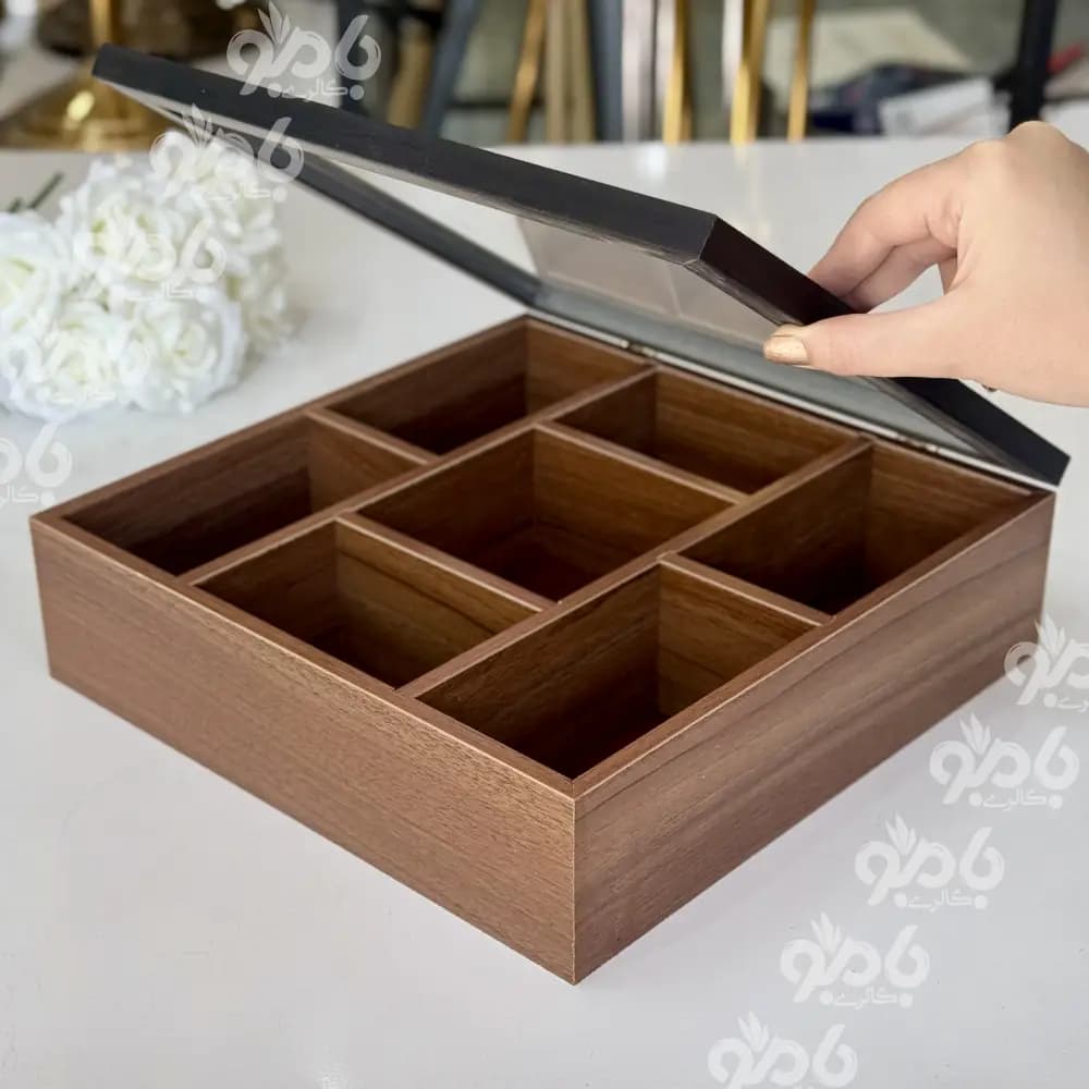 تیبگ چوبی 7خانه 31* 31 کد009 — تصویر ۳