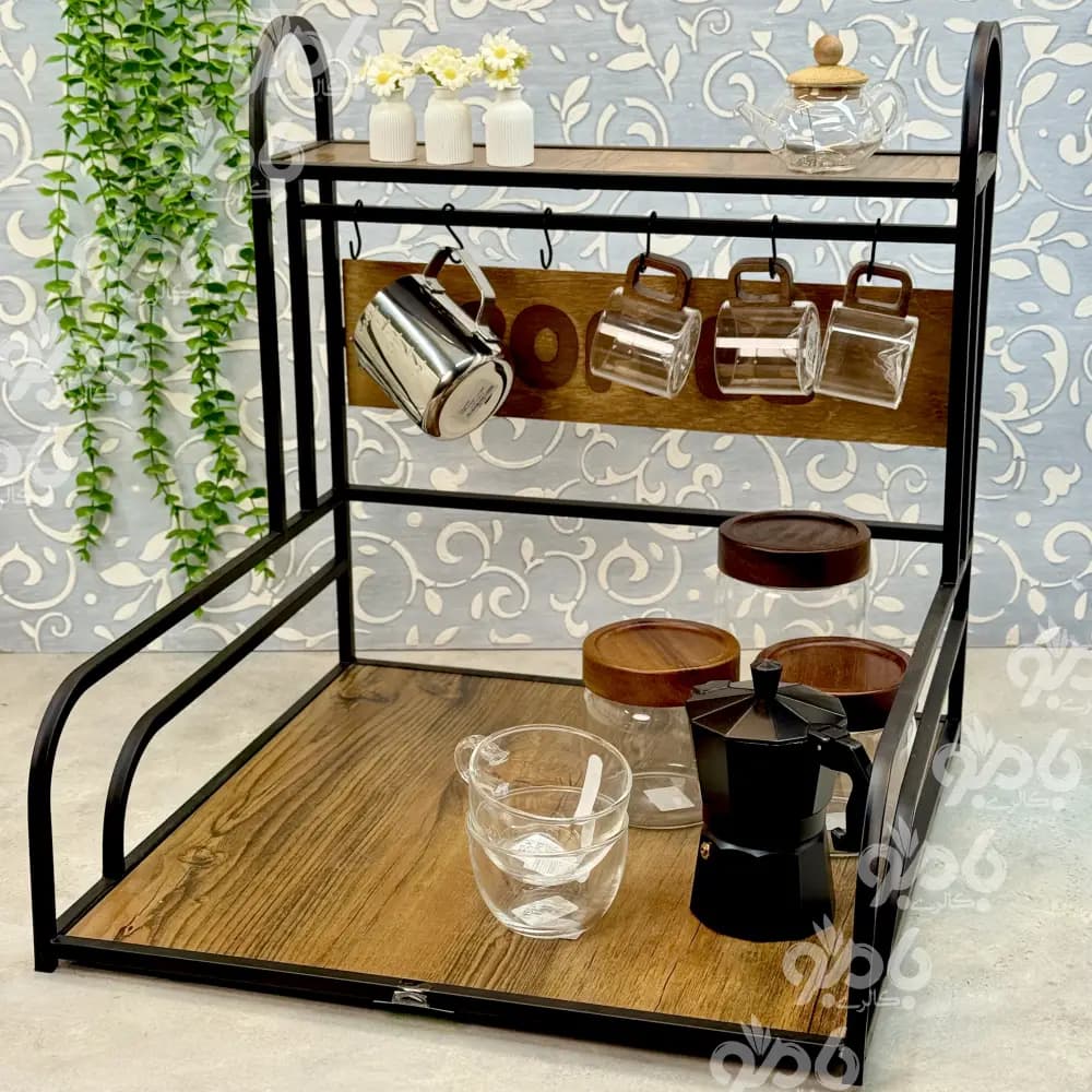 استند فلزی اسپرسو کافی مشکی 120/33