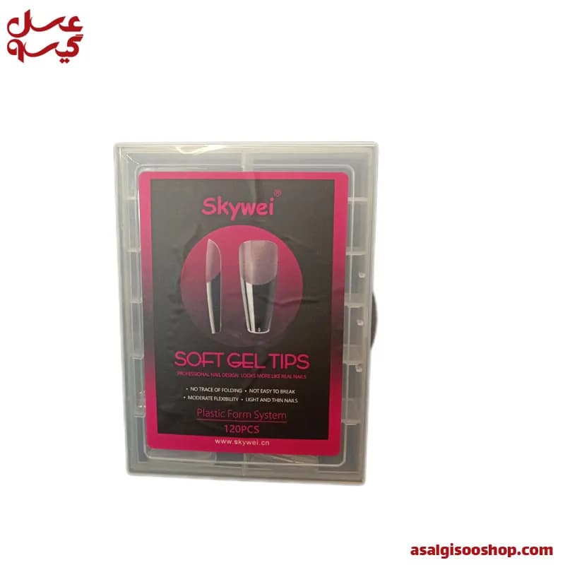 ژلیکس ناخن سافت ژل مدل گلدانیSK-1 اسکای وی|Skywei Soft Gel Nail Form SK-1 | کد 2775