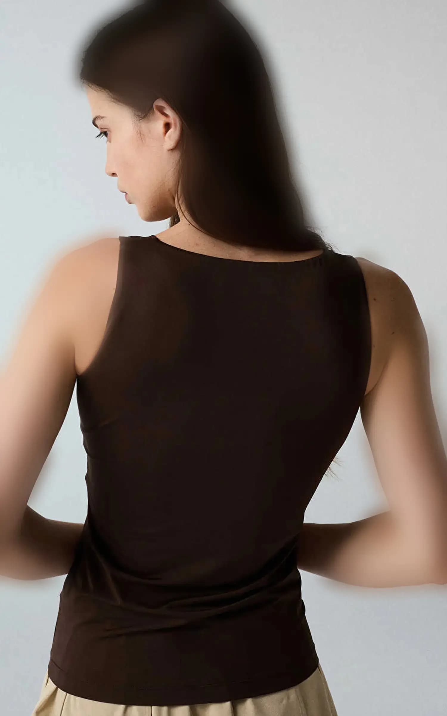 تاپ زنانه ساده یقه خشتی در دو رنگ IPEKYOL با کد IW6260152116 — تصویر ۵