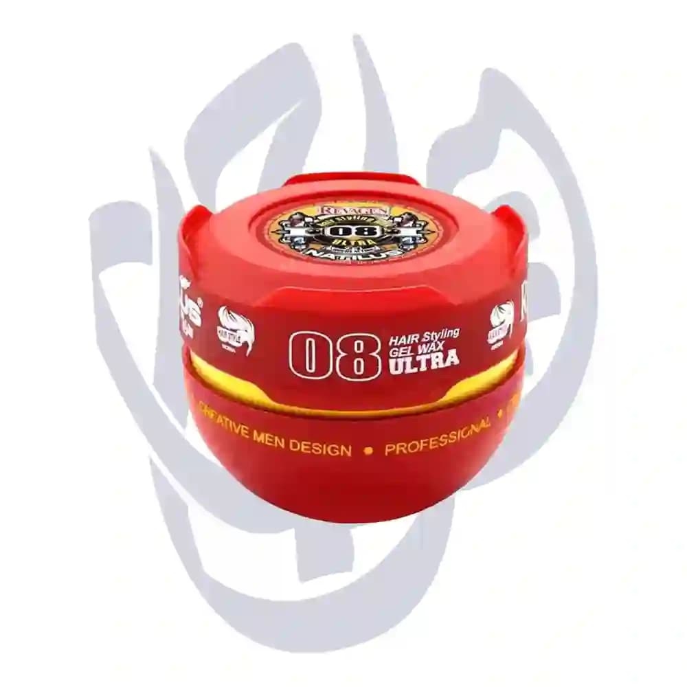 ژل واکس مو مشکی 08 قرمز اولترا ULTRA ریواژن ناتیلوس REVAGEN NATILUS