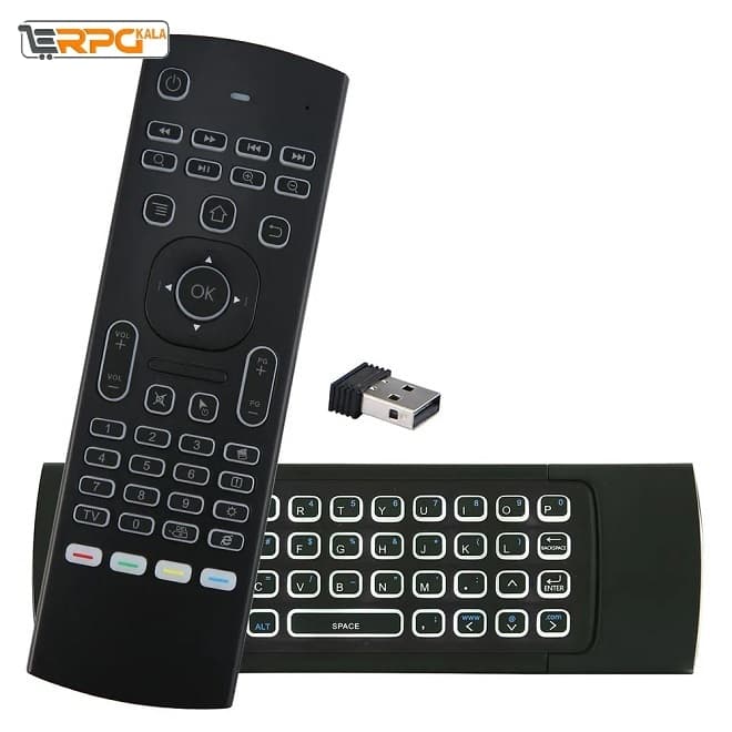 ریموت کنترل ایرموس کیبورد دار MX3 با نور پس زمینه — تصویر ۲