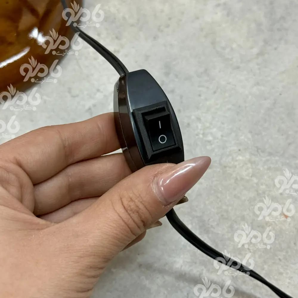 آباژور شمعدانی چوبی کد 010 — تصویر ۵