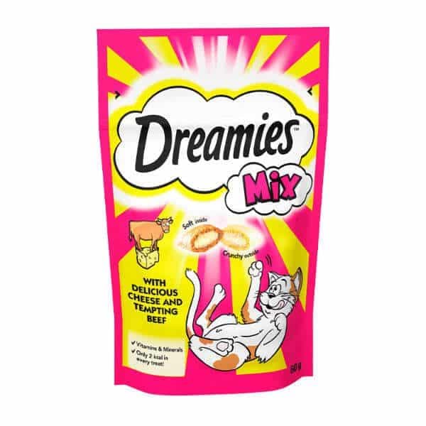 تشویقی گربه دریمز 5 طعم مختلف Dreamies