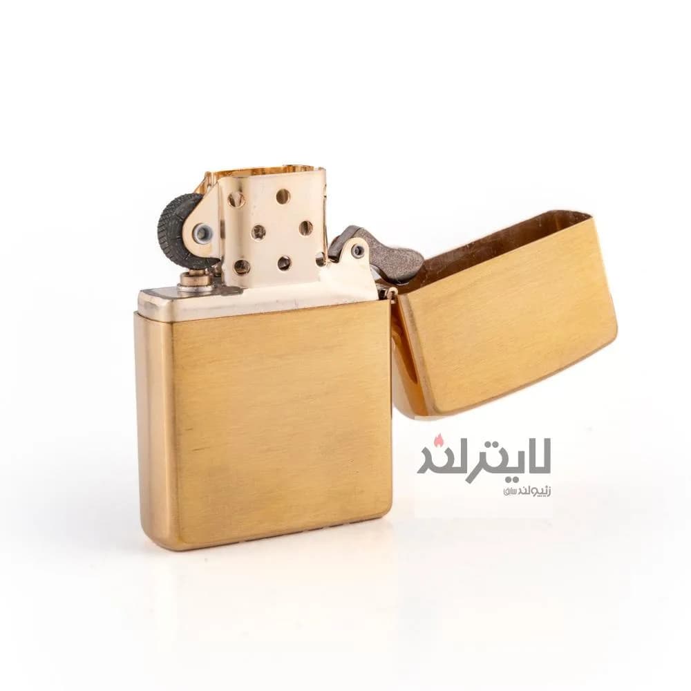 فندک زیپو مدل Brushed Brass CT140 کد 204b — تصویر ۵