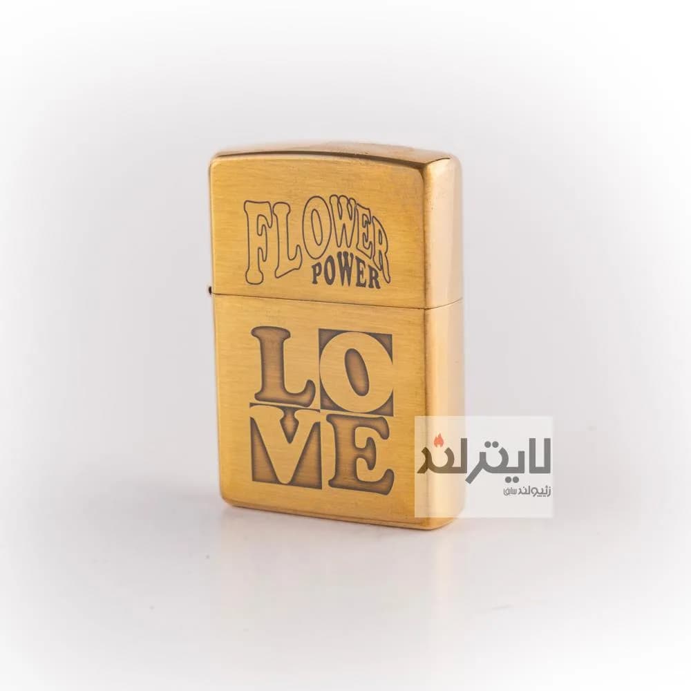 فندک زیپو مدل Brushed Brass CT140 کد 204b