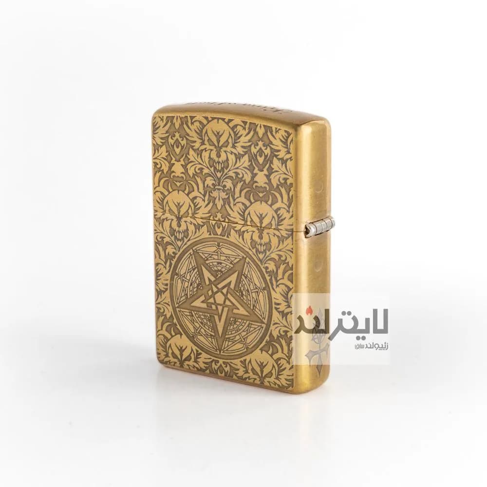 فندک زیپو مدل Brushed Brass CT135-2 کد 204b — تصویر ۳