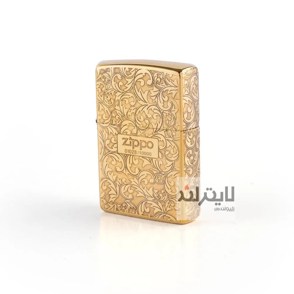 فندک زیپو مدل Brushed Brass CT081 کد 204b — تصویر ۲