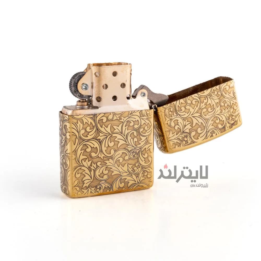 فندک زیپو مدل Brushed Brass CT081 کد 204b — تصویر ۴