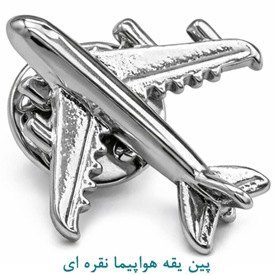 پین هواپیما نقره ای