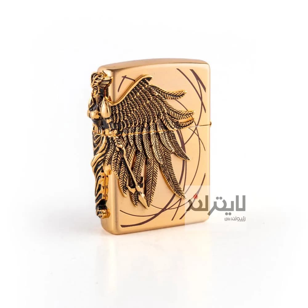 فندک زیپو مدل Brushed Brass Amazon GD کد 204b — تصویر ۲