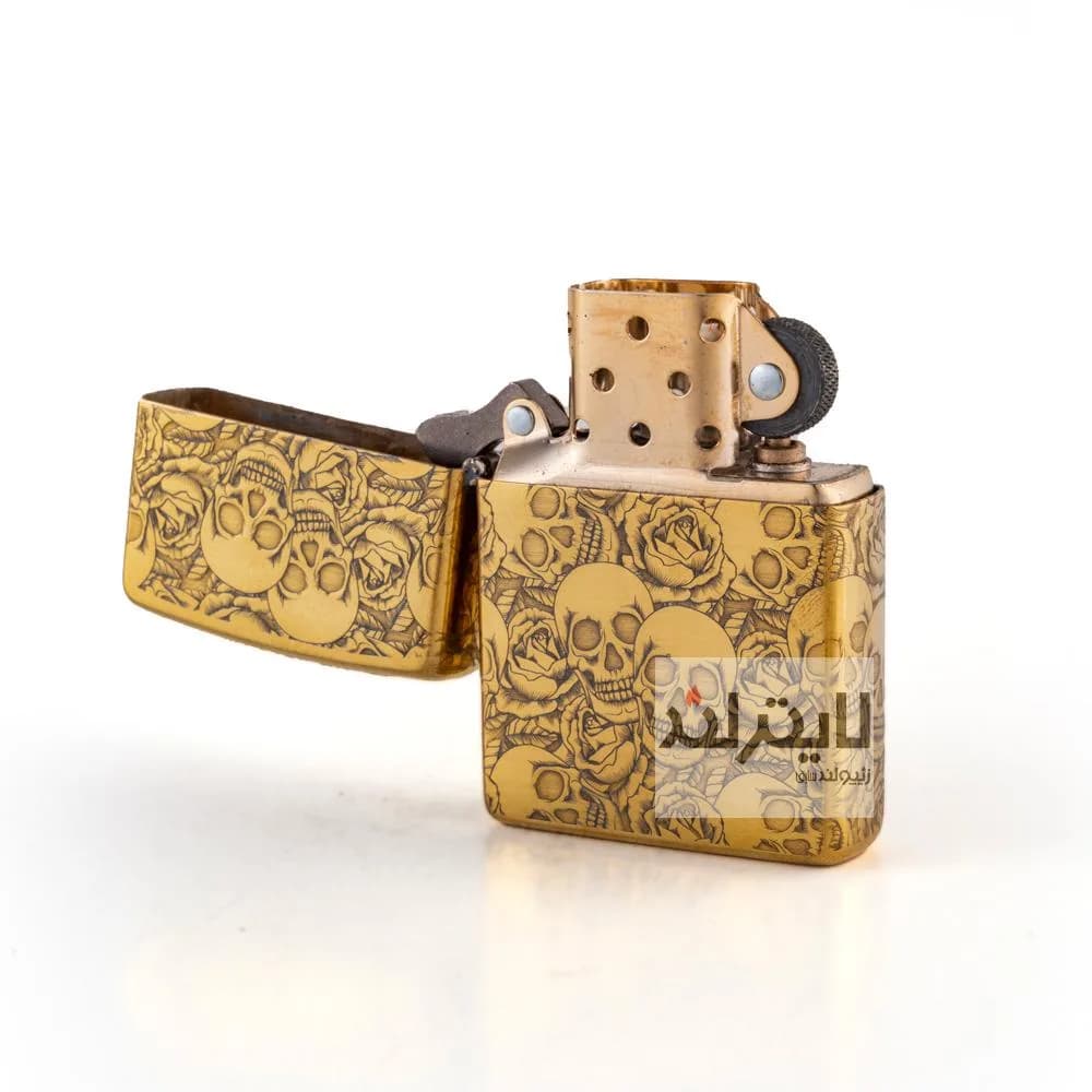 فندک زیپو مدل Brushed Brass CT164 کد 204b — تصویر ۴