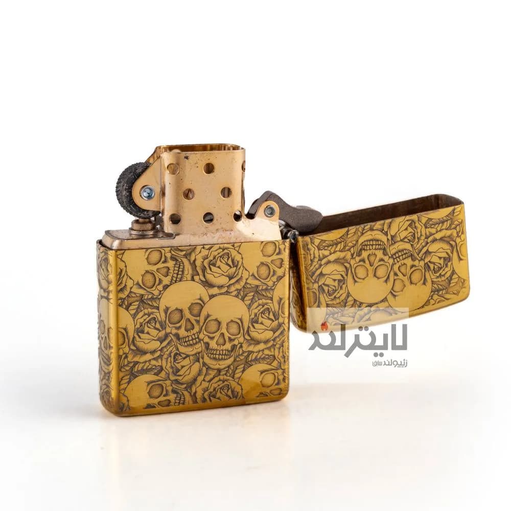 فندک زیپو مدل Brushed Brass CT164 کد 204b — تصویر ۵
