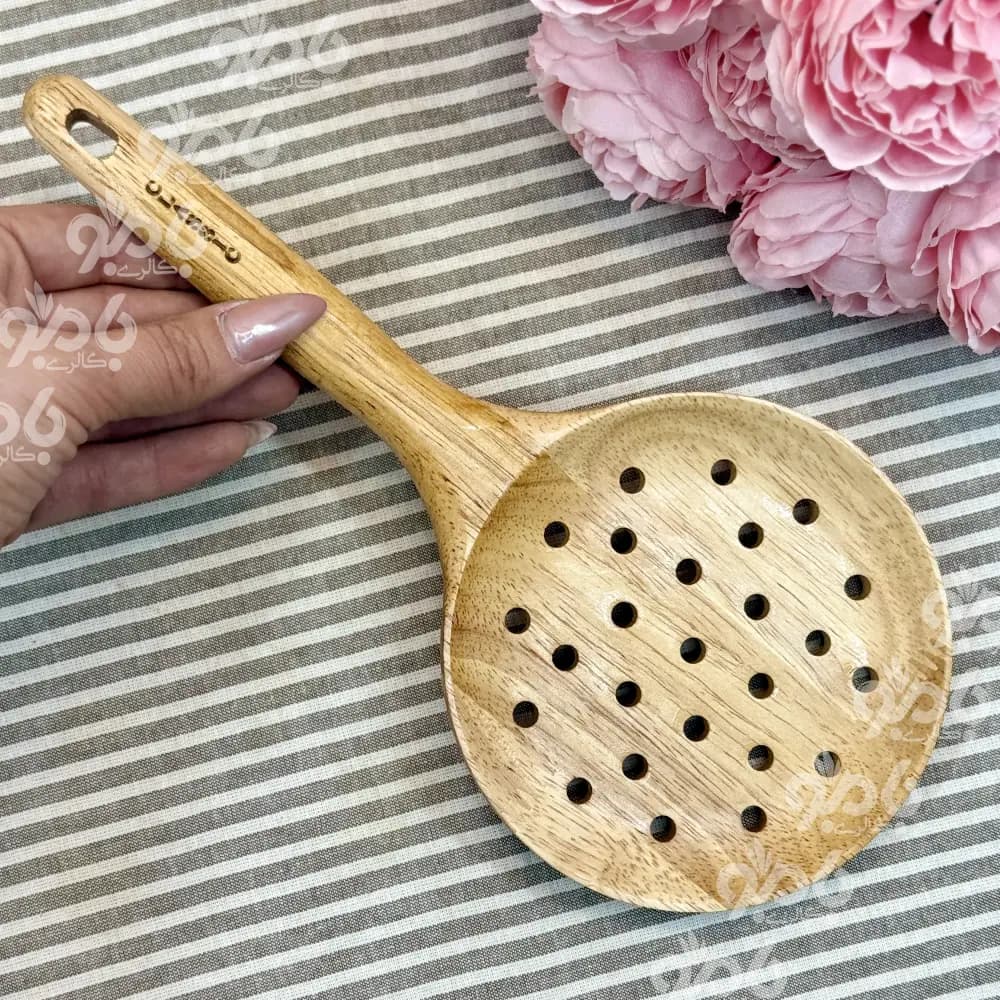 کفگیر چوبی رابر کلاسیک ضخیم Sk05
