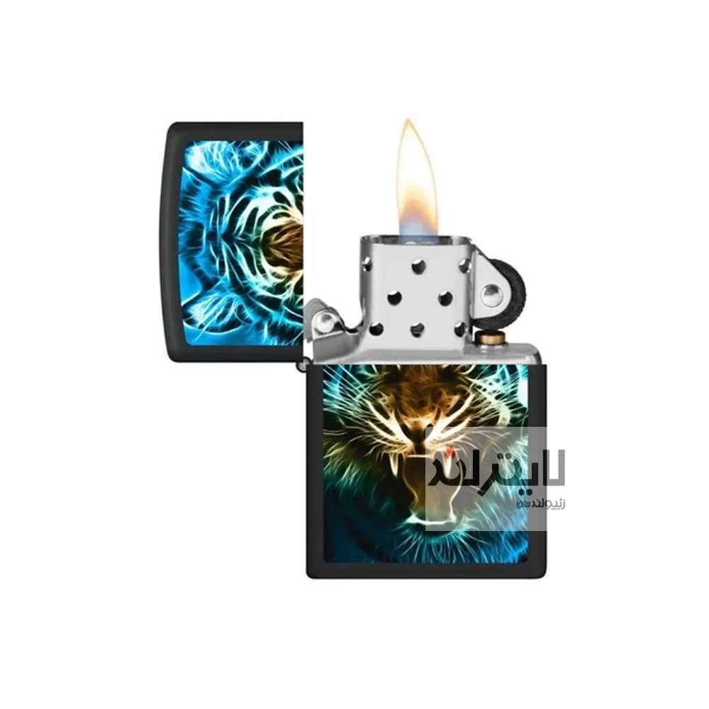 فندک زیپو مدل Digital Tiger کد 218 — تصویر ۳