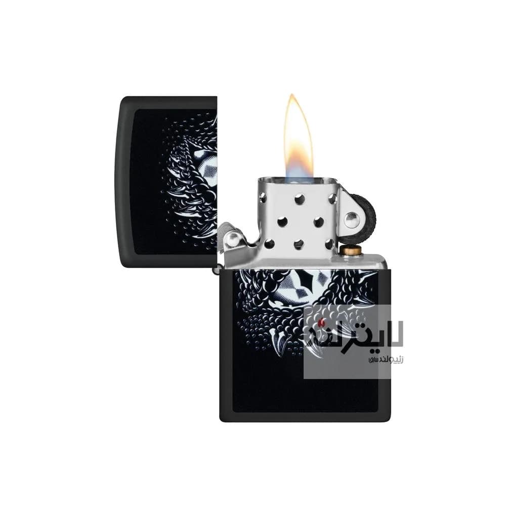 فندک زیپو Black Light Dragon Eye Design کد 48608 — تصویر ۳