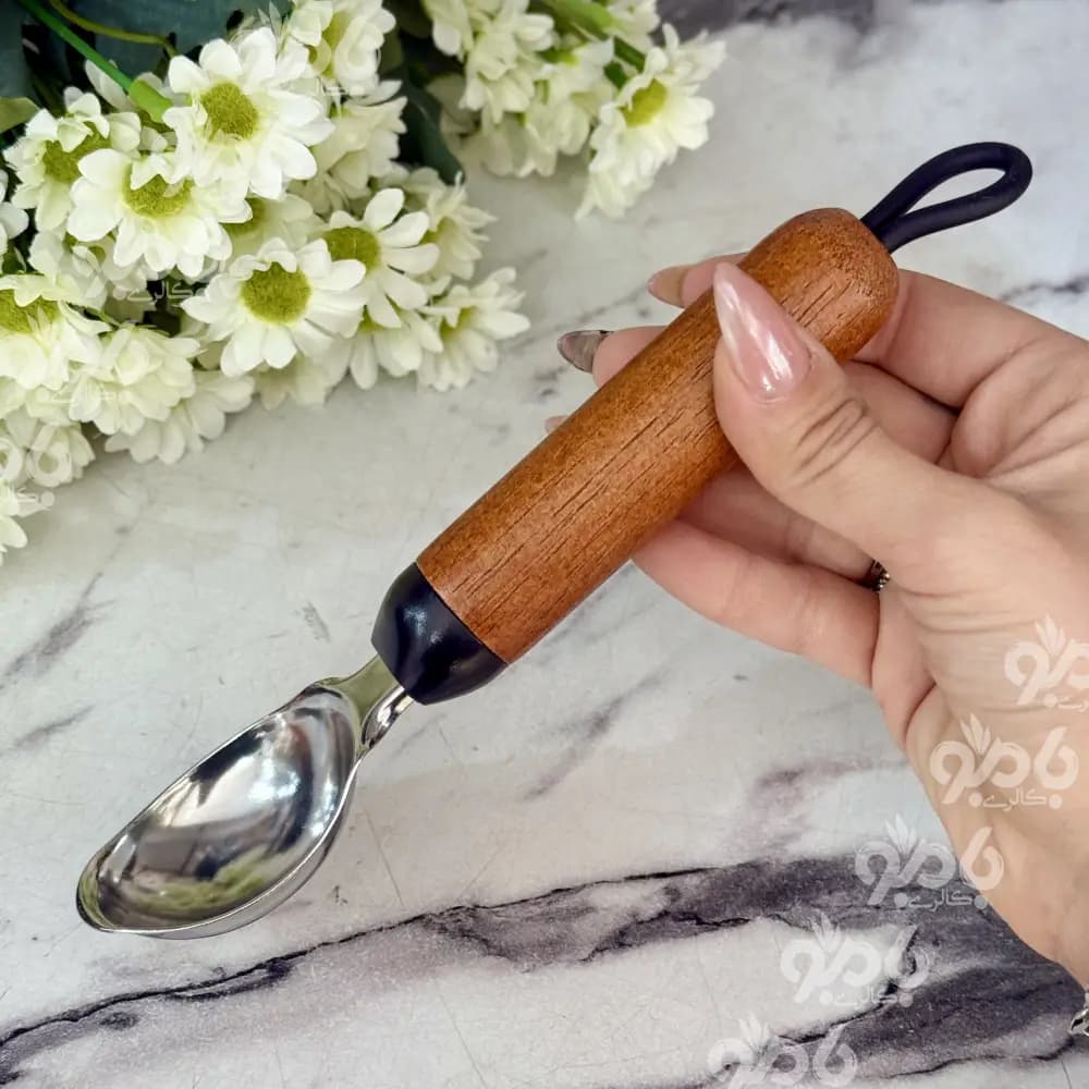 اسکوپ استیل دسته چوب مومو D42