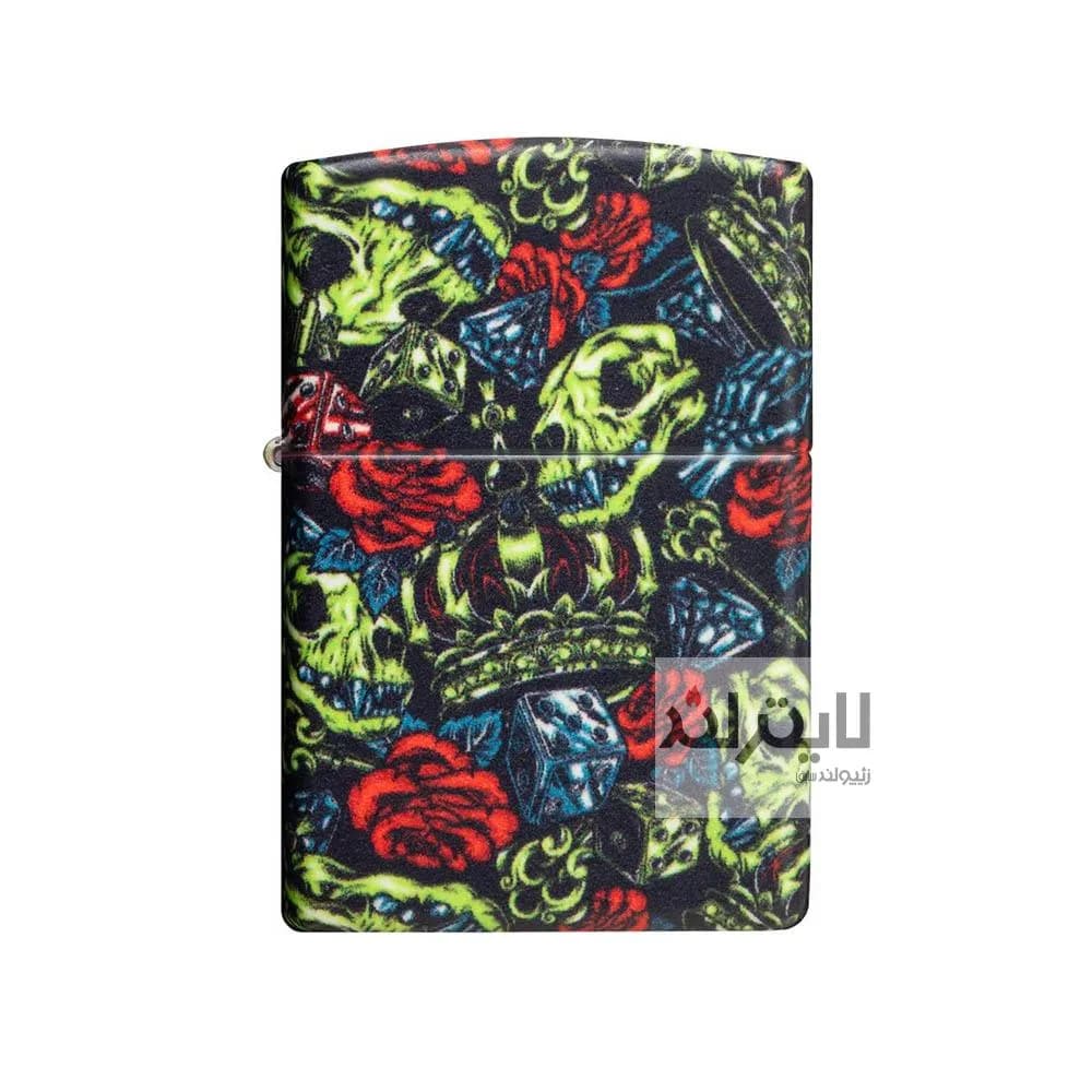 فندک زیپو Skull Crown Design کد 49696
