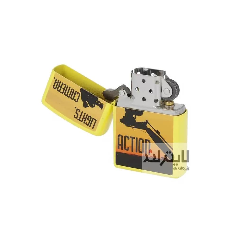 فندک زیپو مدل Camera Man on a Yellow Zippo کد 24839 — تصویر ۳